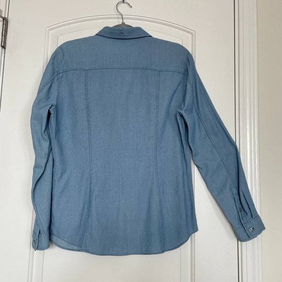 Massimo Dutti Cotton Denim Shirt - Picture 2 of 4